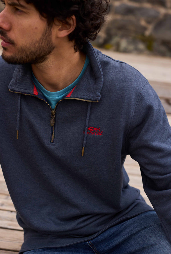 Weird Fish Mens Brampton 1/4 Zip Sweatshirt 203659